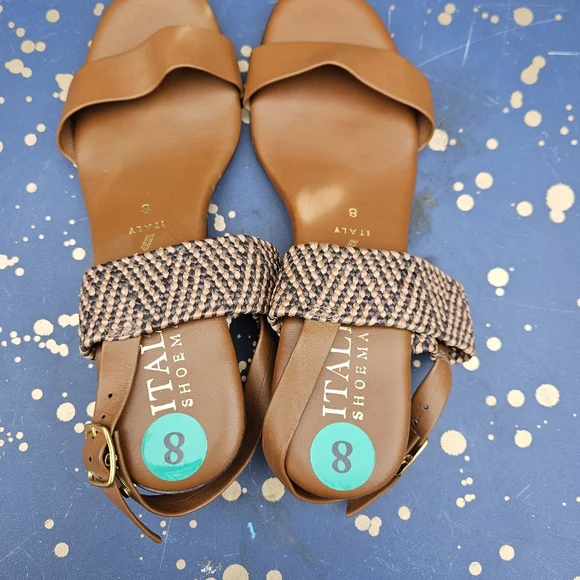 Italian Shoe  Markers Brown Women's Sandals Size 8 - Picture 16 of 16